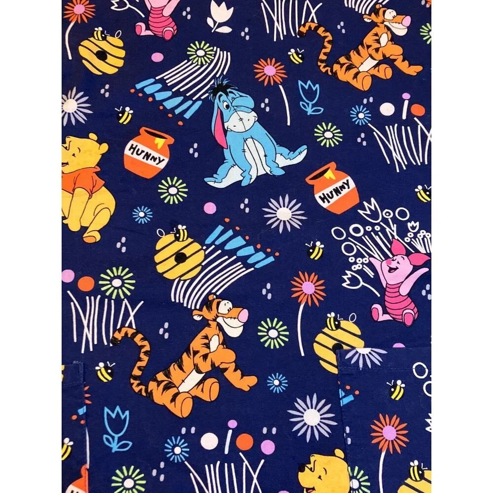 Winnie The Pooh and Friends Medical Scrub Top Size small - Picture 2 of 8